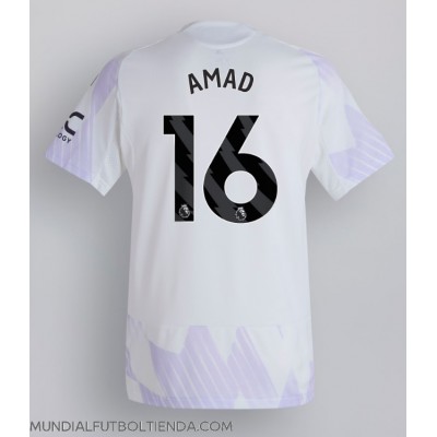 Camiseta Manchester United Amad Diallo #16 Segunda Equipación Replica 2025-26 mangas cortas Camiseta Manchester United Amad Diallo #16 Segunda Equipación Replica 2025-26 mangas cortas